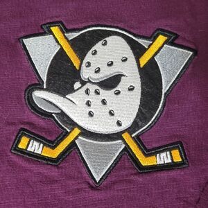 Mitchell & Ness Long Sleeve Shirt Anaheim Ducks Size S NHL